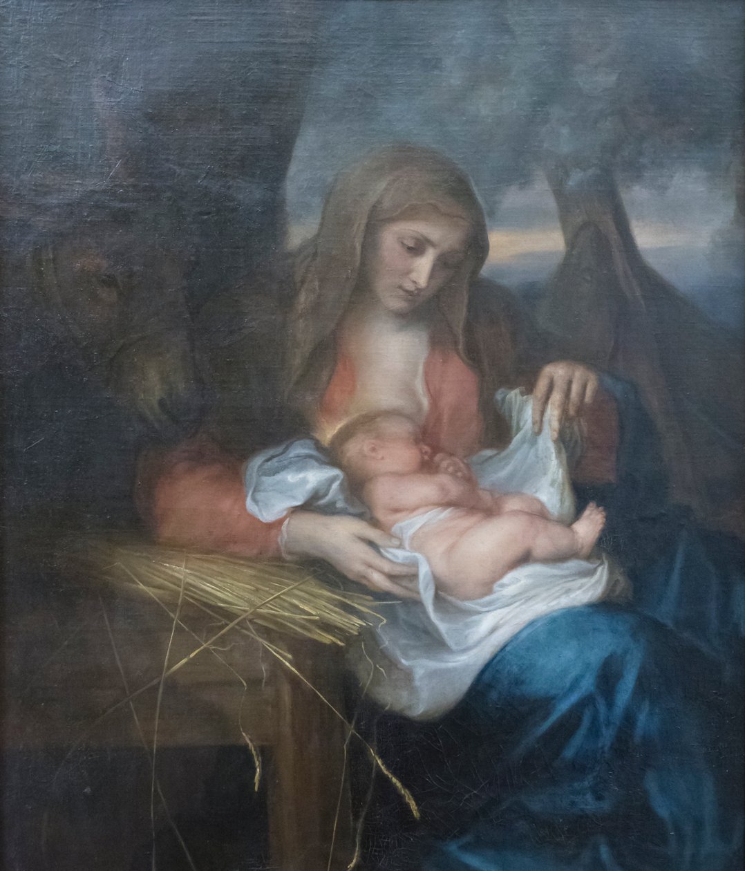 Maagd van het stro door Anthony van Dyck