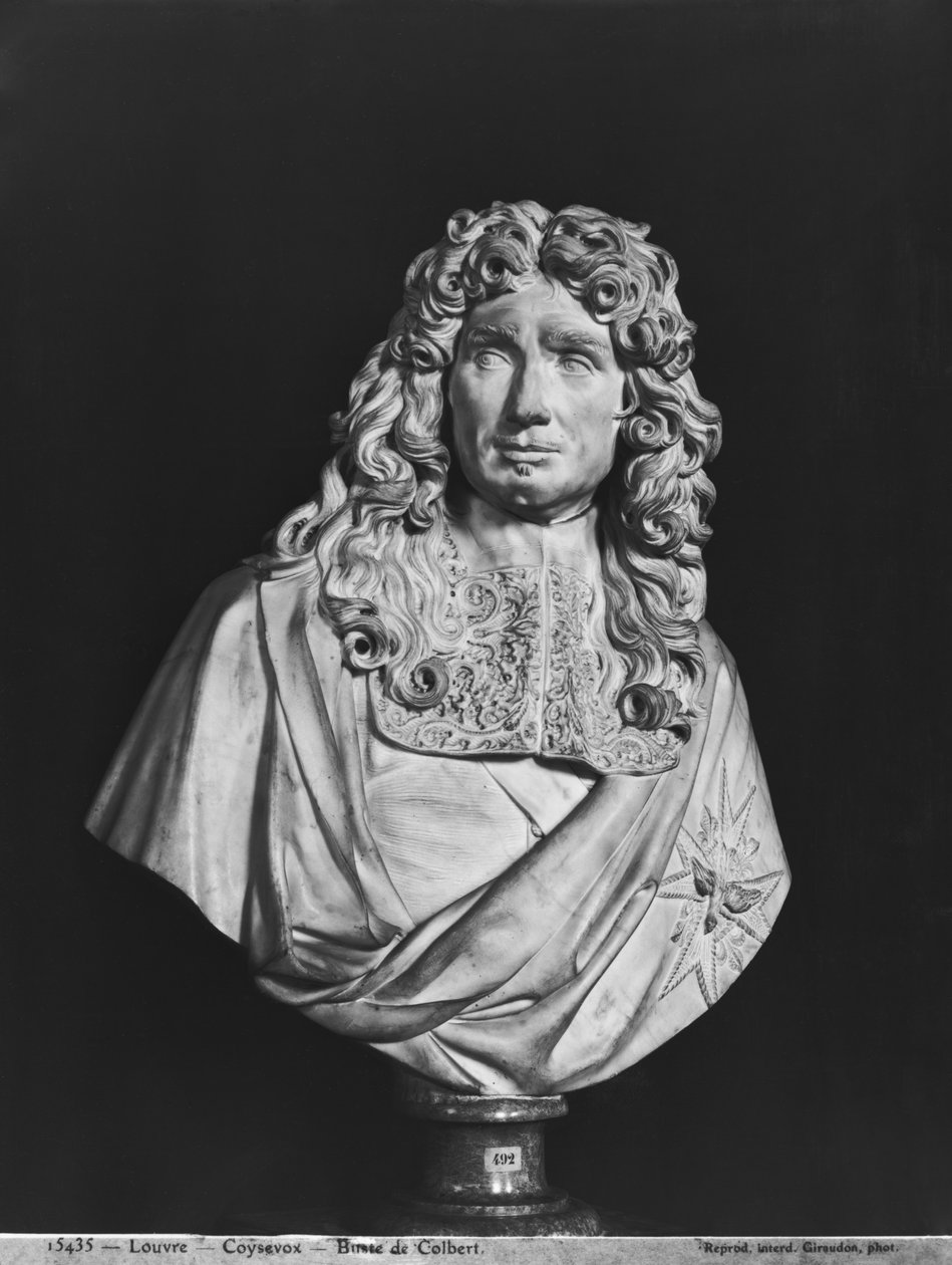 Buste van Jean-Baptiste Colbert de Torcy door Antoine Coysevox