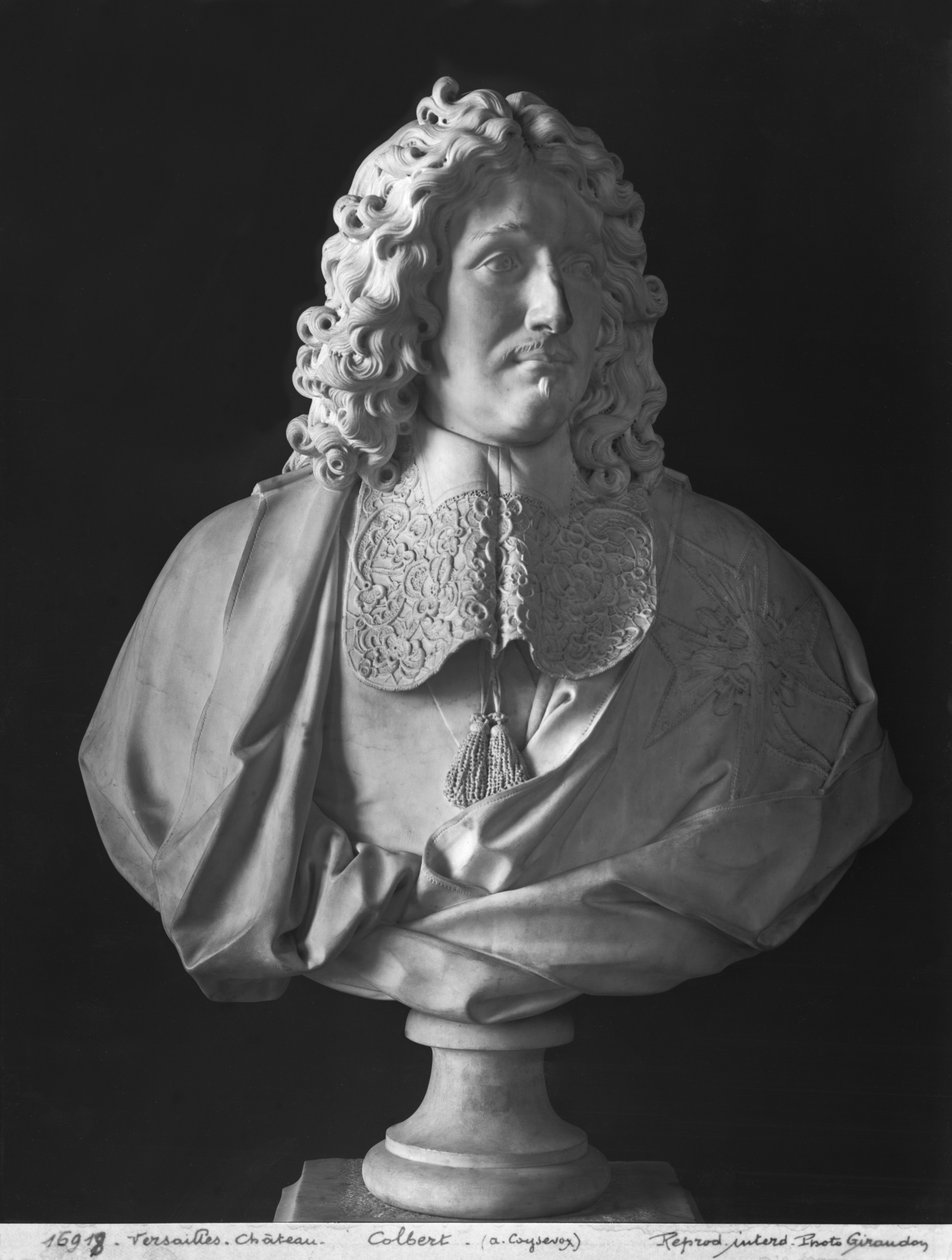 Buste van Jean-Baptiste Colbert de Torcy door Antoine Coysevox