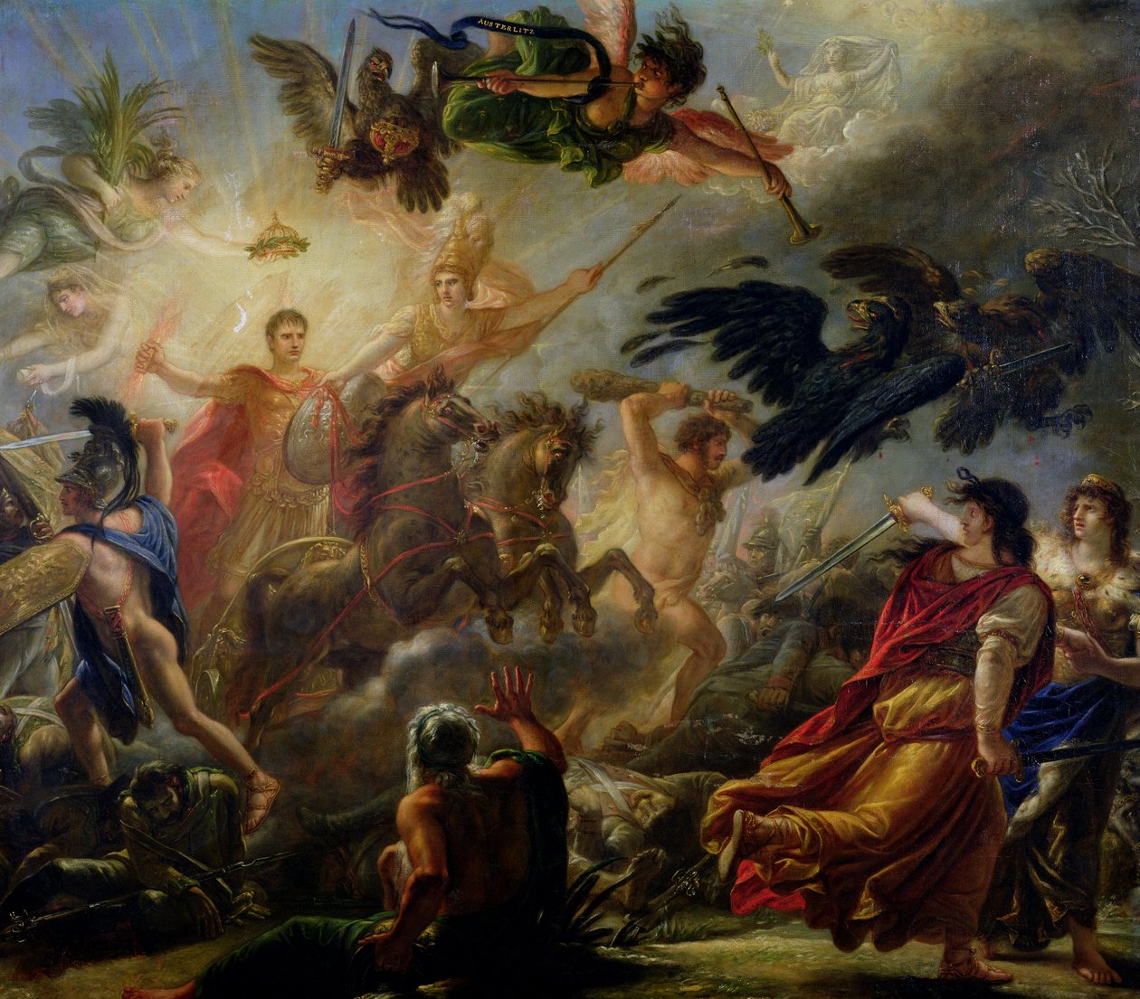 Allegorie van de Slag bij Austerlitz, 2 december 1805 door Antoine François Callet