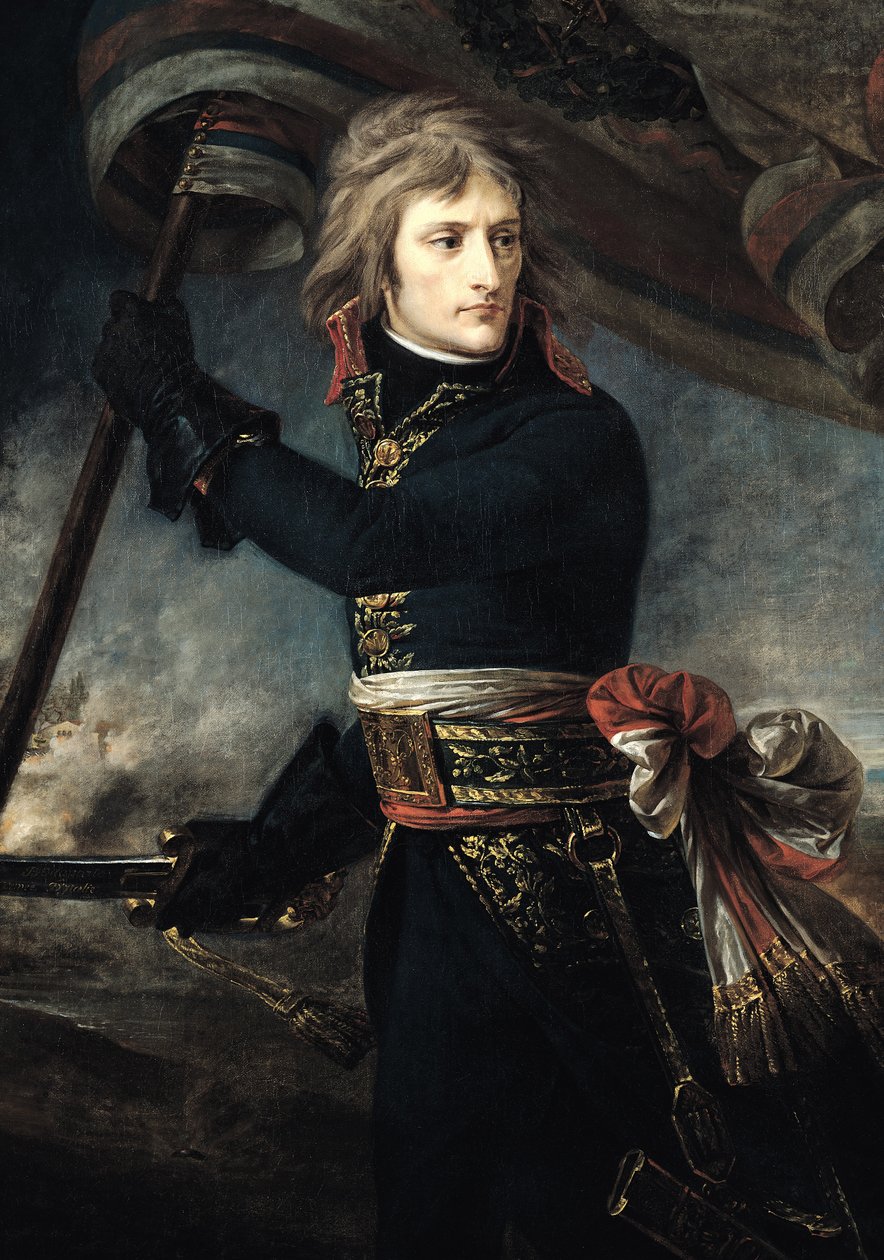 Generaal Bonaparte (1769-1821) op de brug bij Arcole door Antoine-Jean Gros