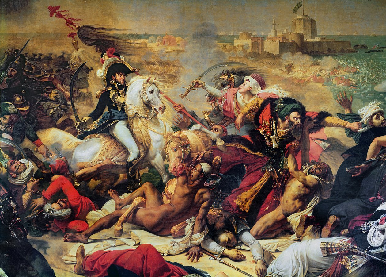 De slag bij Aboukir, 25 juli 1799 door Antoine Jean Gros