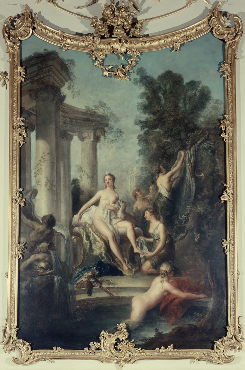 Diana en haar Nimfen Baden, 1747 door Antoine Pesne