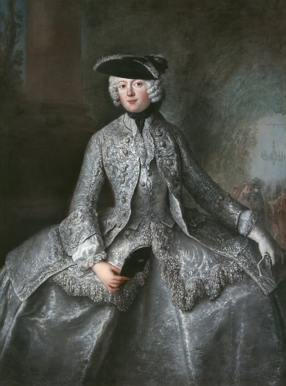 Prinses Amalie van Pruisen (1723-1787) als Amazone door Antoine Pesne