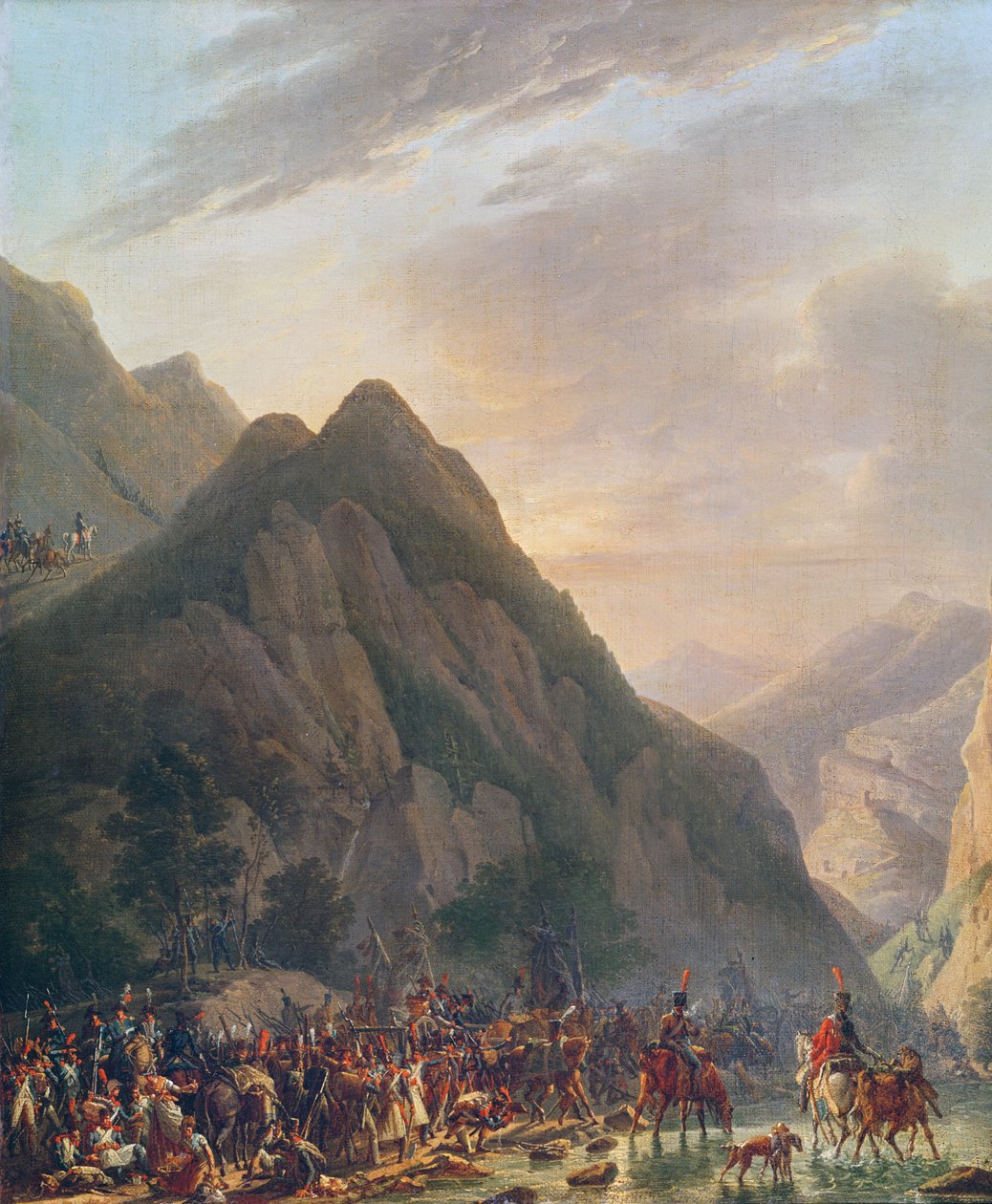 Doorgang van de berg Albaredo door Antoine Pierre Mongin