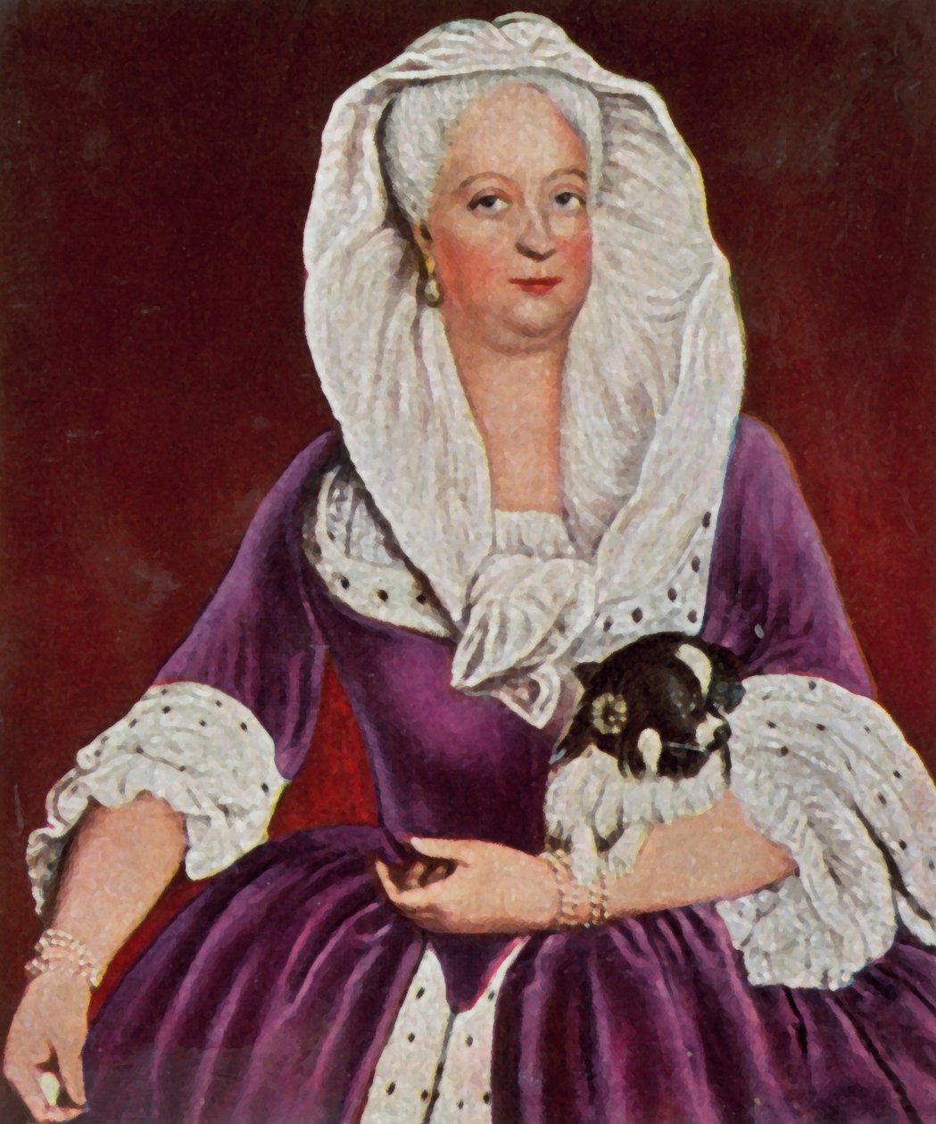 De moeder van Frederik de Grote door Antoine (after) Pesne