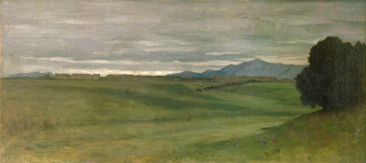 Romeins landschap door Antoine Auguste Ernest Herbert or Hebert