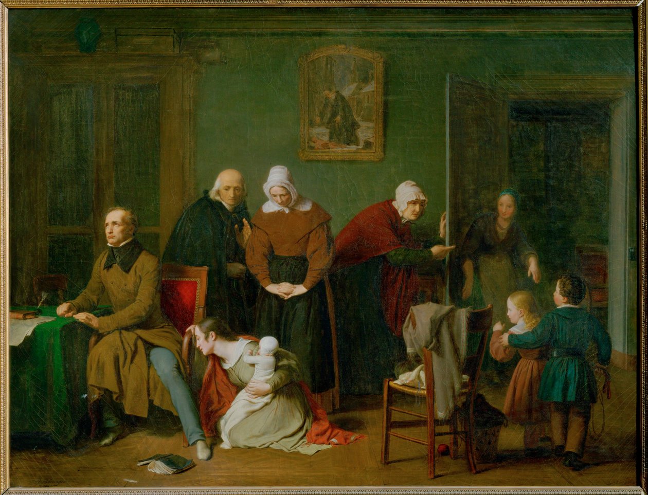 Les suites de la seduction-gevolgen van verleiding (schilderij) door Antoine Beranger