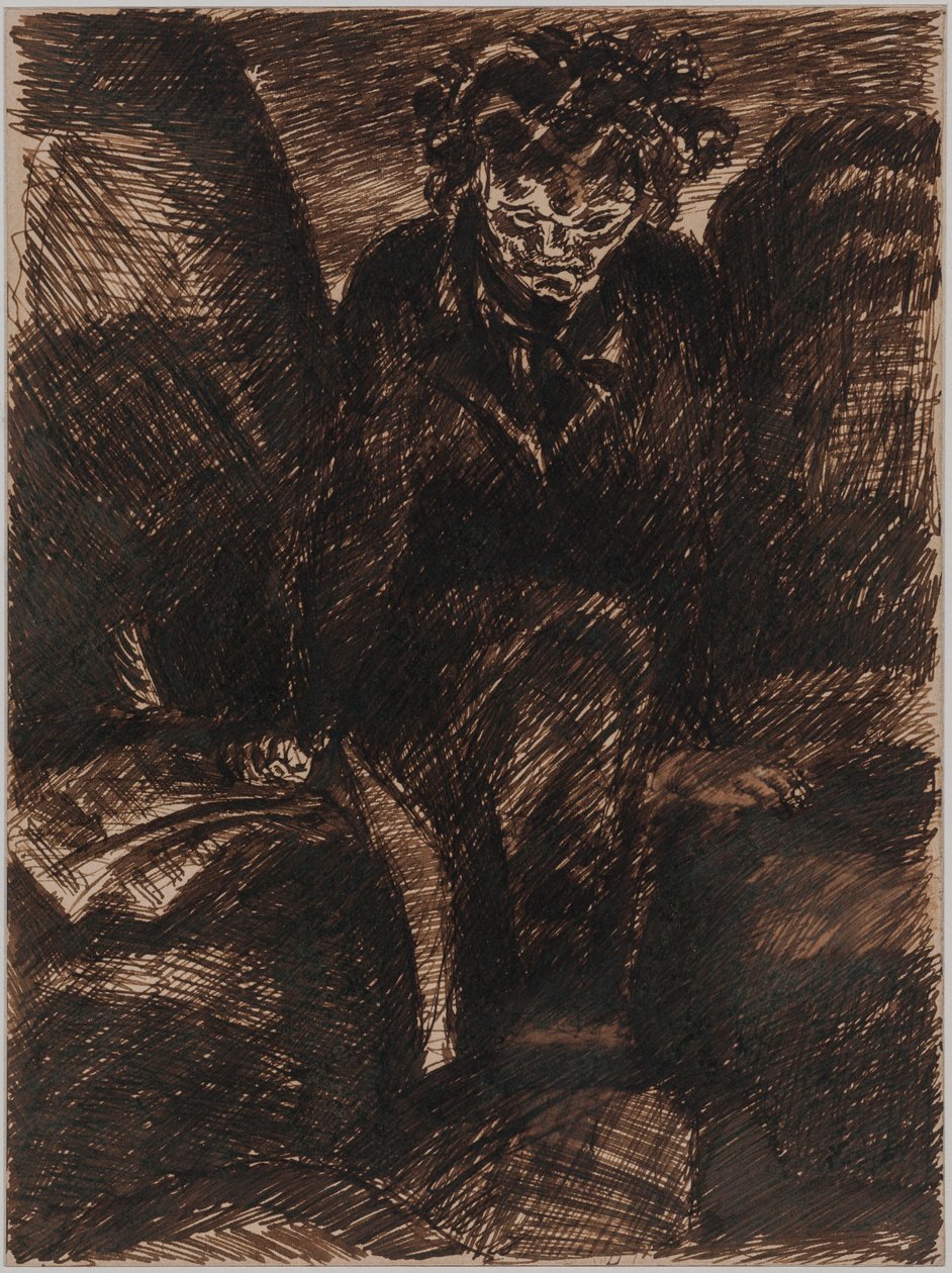 Beethoven, c. 1922 door Emile Antoine Bourdelle