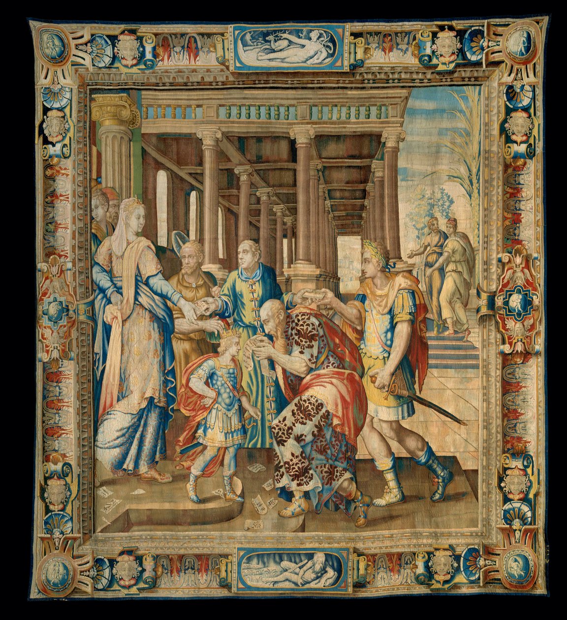 Wandtapijt " Geschiedenis van Artemisia ", Parijs ... door Antoine Caron