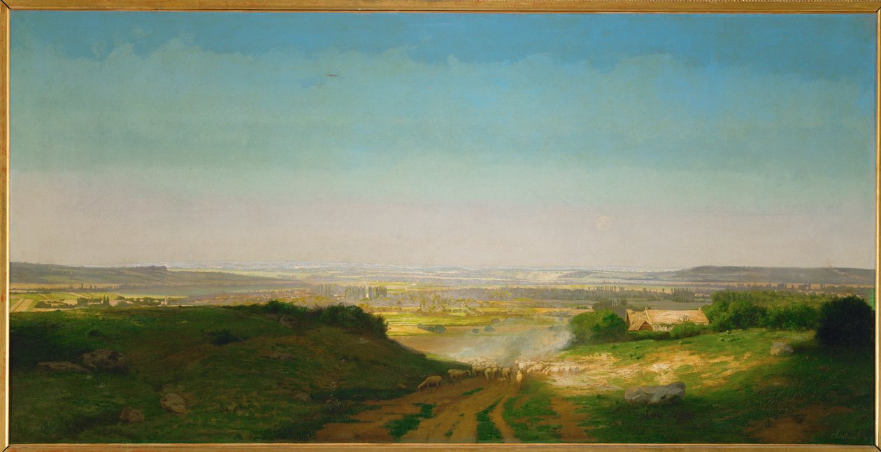 Ruimte (schilderij op doek) door Antoine Chintreuil