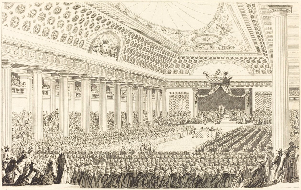 De opening van de Staten-Generaal in Versailles, 5 maart 1789 door Antoine Jean Duclos after Charles Monnet