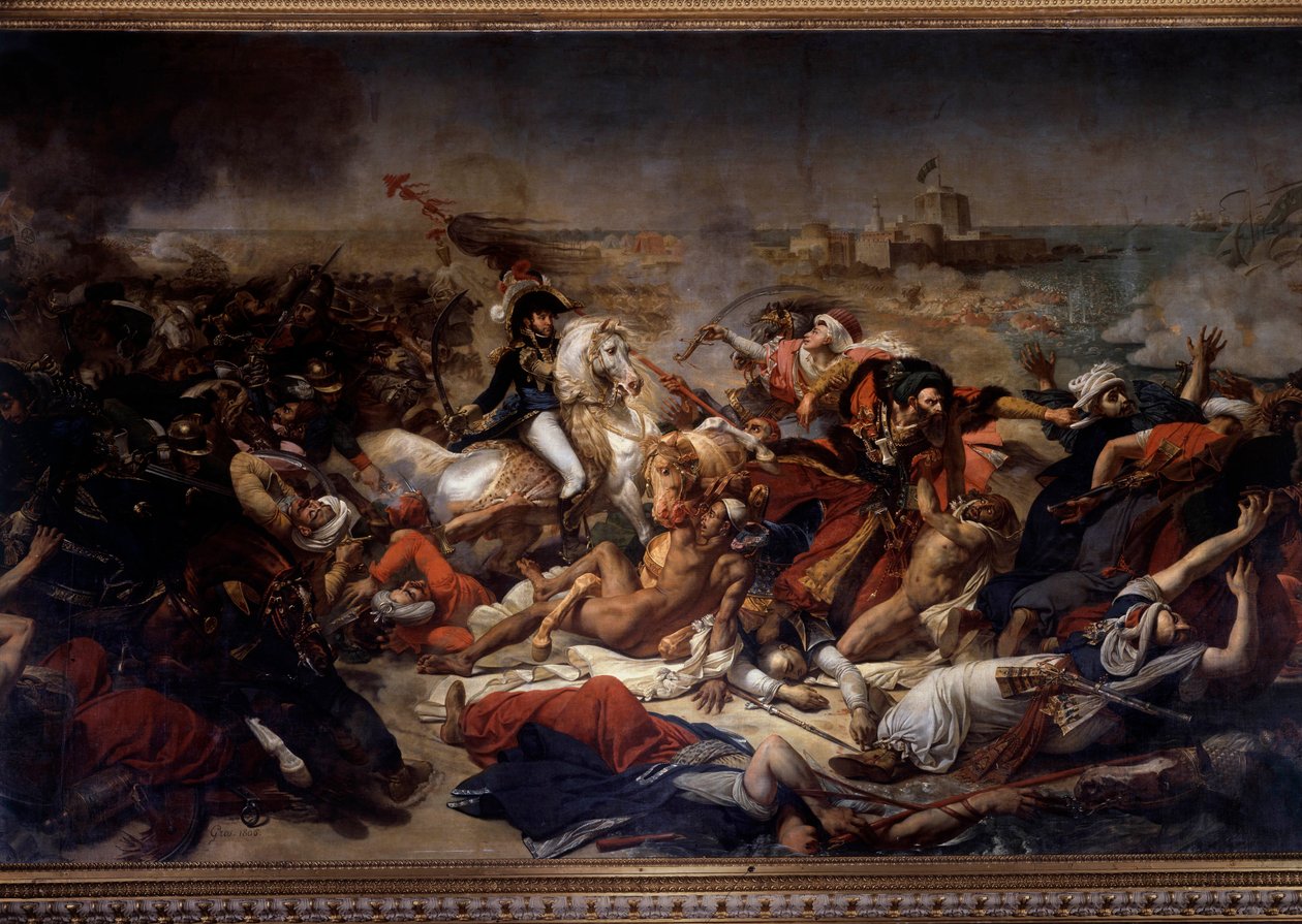 Campagne (Expeditie) van Egypte (1798-1801): Joachim Murat (1767-1815) tijdens de Slag bij Aboukir op 25 juli door Antoine Jean Gros