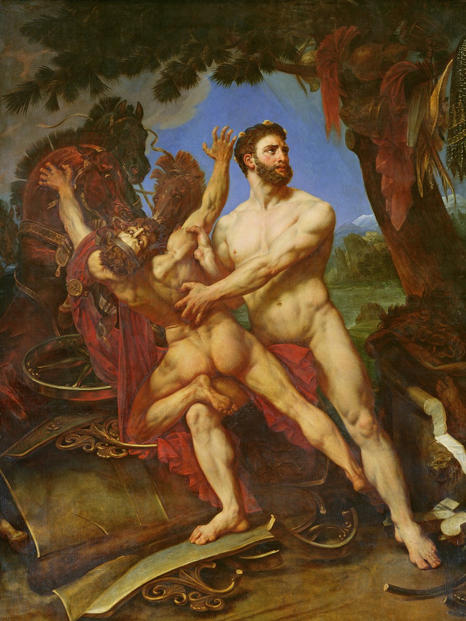 Hercules en Diomedes door Antoine Jean Gros