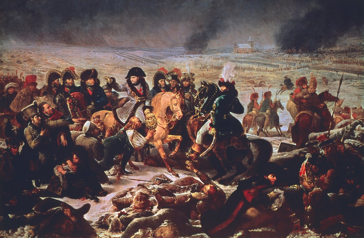 Napoleon op het slagveld van de Slag bij Eylau door Antoine Jean Gros