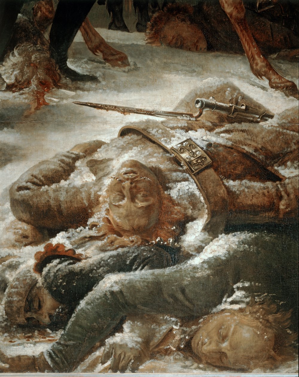 Napoleon op het slagveld van Eylau, gewonnen op 9 februari 1807 door de Franse troepen op de Russen en Pruisen ... door Antoine Jean Gros