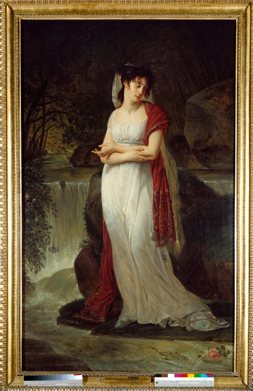 Postuum portret van Christine Boyer, eerste vrouw van Lucien Bonaparte door Antoine Jean Gros