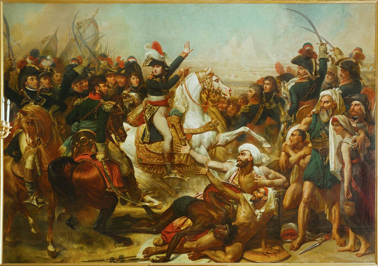 De slag om de piramiden ... door Antoine Jean Gros