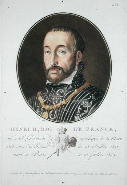 Hendrik II (1519-59) Koning van Frankrijk door Antoine Louis Francois Sergent Marceau