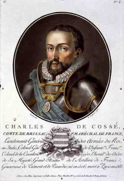 Portret van Charles de Cosse, Graaf van Brissac, Veldmaarschalk van Frankrijk door Antoine Louis Francois Sergent Marceau