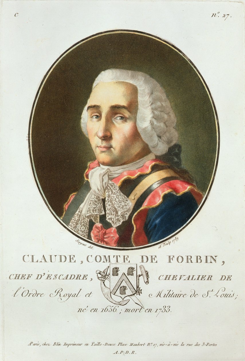 Claude (1656-1733) Graaf de Forbin, 1789, uit 