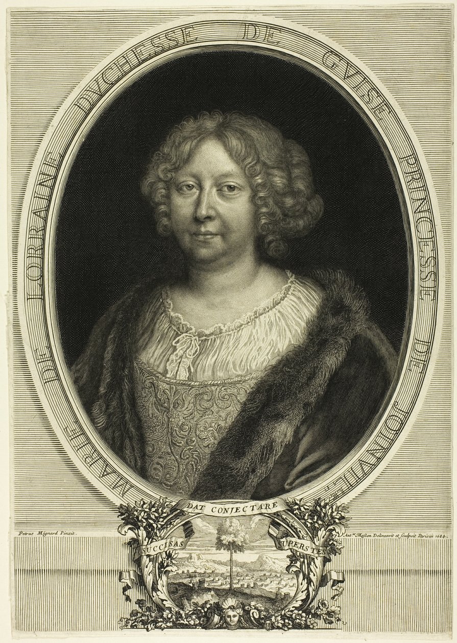 Marie de Lorraine, hertogin van Guise, prinses van Joinville door Antoine Masson