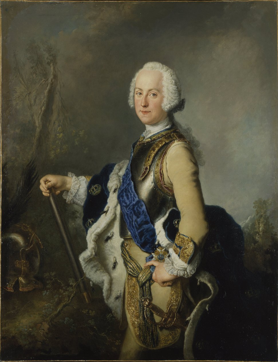 Portret van Adolph Frederick door Antoine Pesne