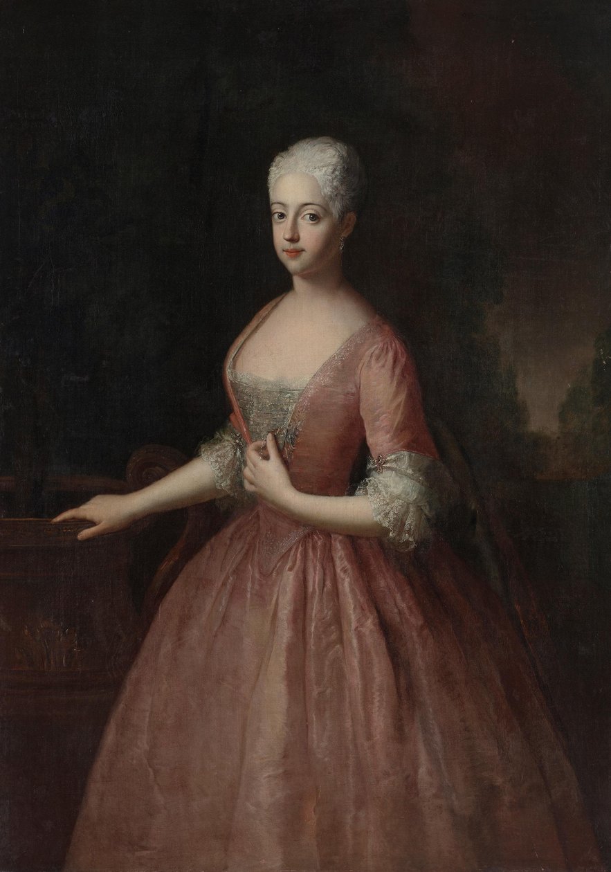 Markgravin Friederike Louise door Antoine Pesne