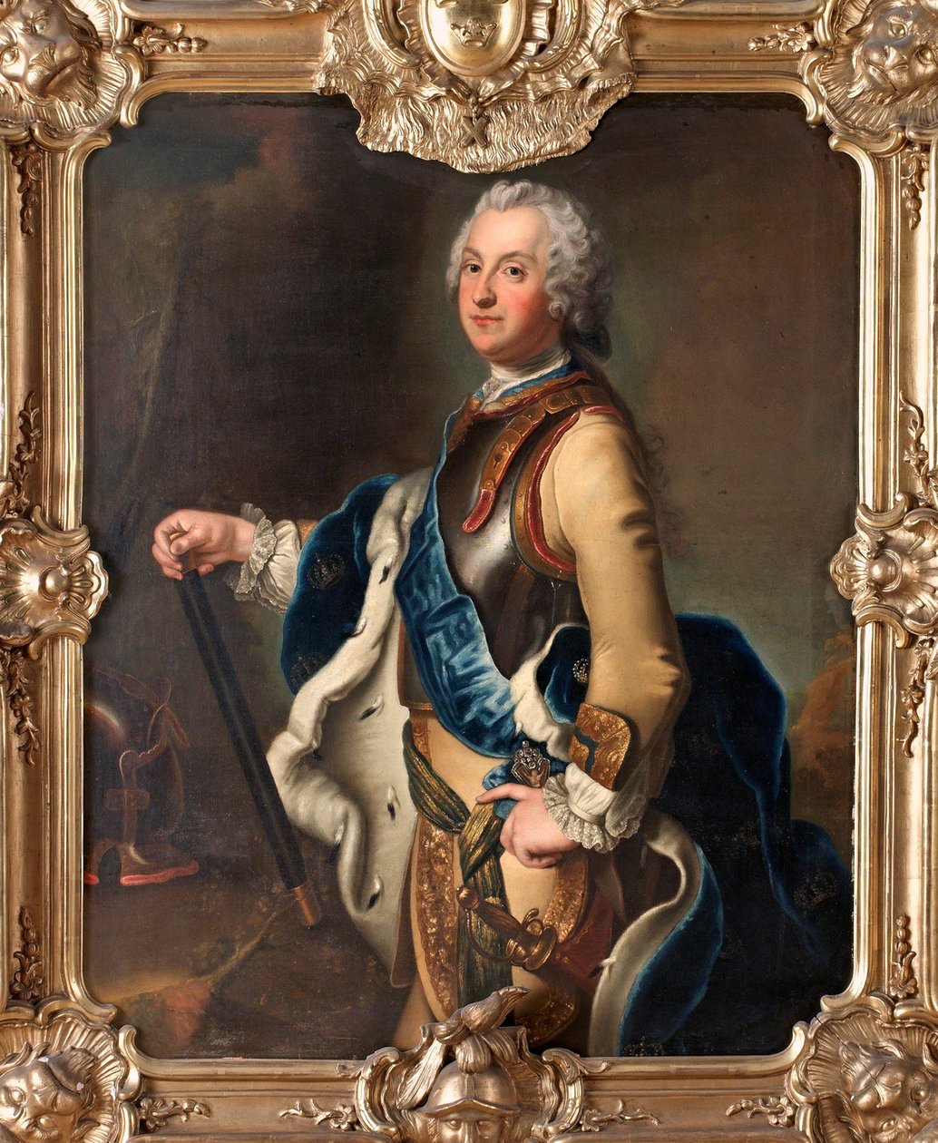 Portret van Adolph Frederick 1710-1771, Kroonprins van Zweden door Antoine Pesne