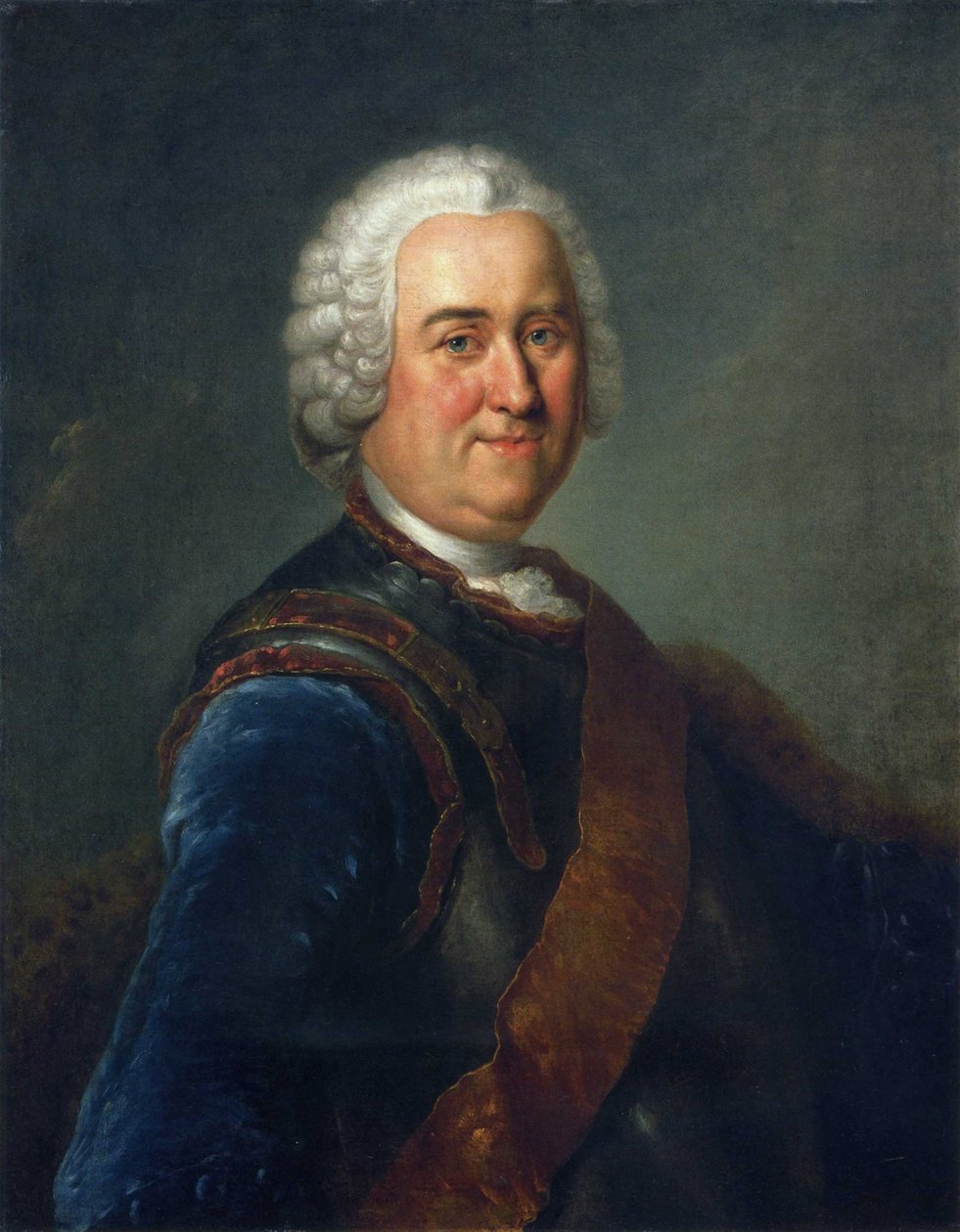 Portret van veldmaarschalk James Keith door Antoine Pesne