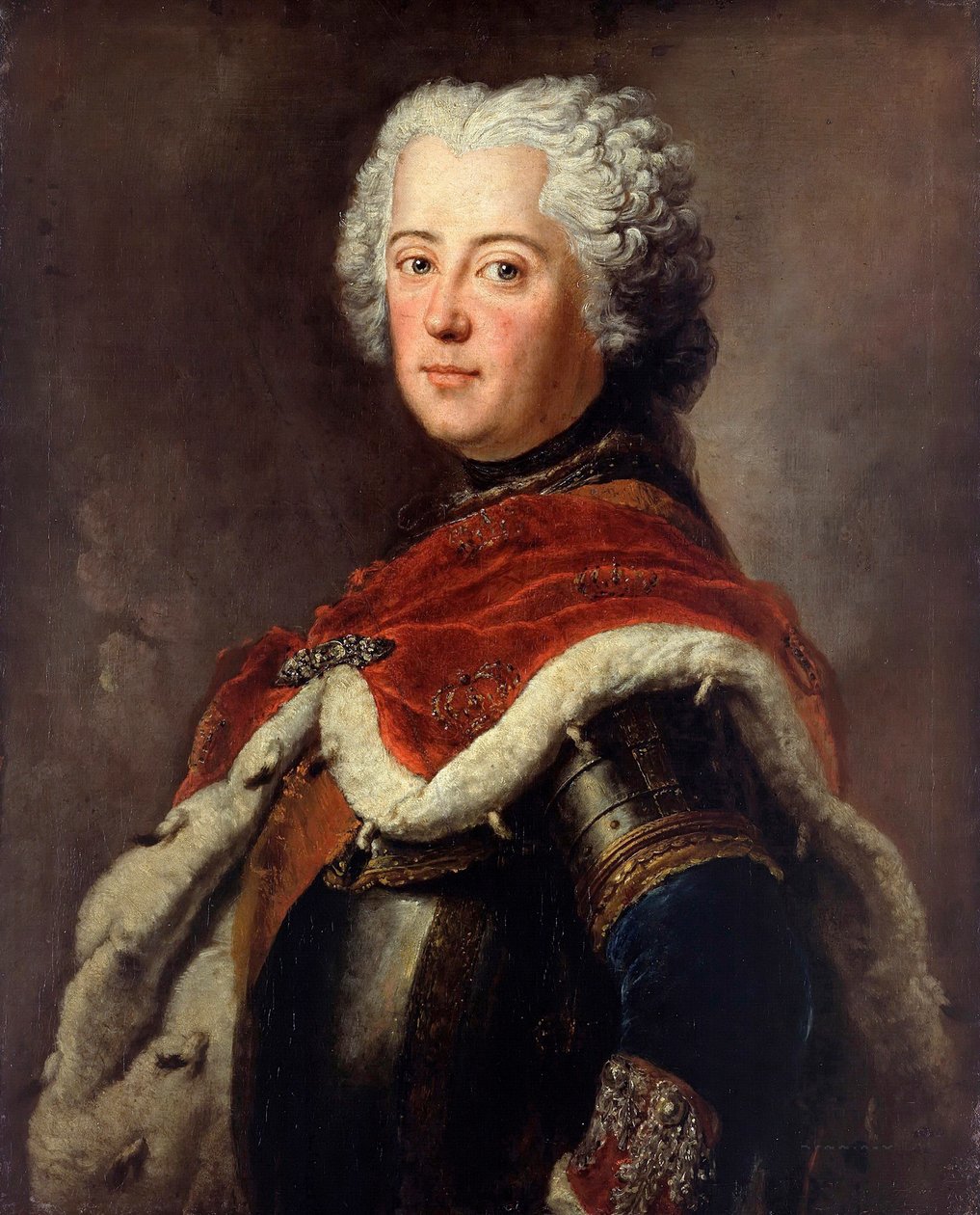 Portret van Frederik II van Pruisen door Antoine Pesne