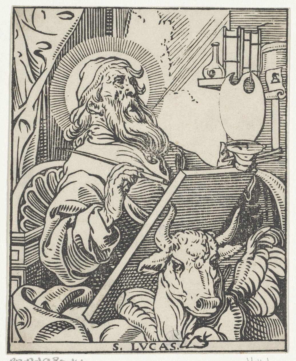 Lucas de evangelist door Antoine Sallaert