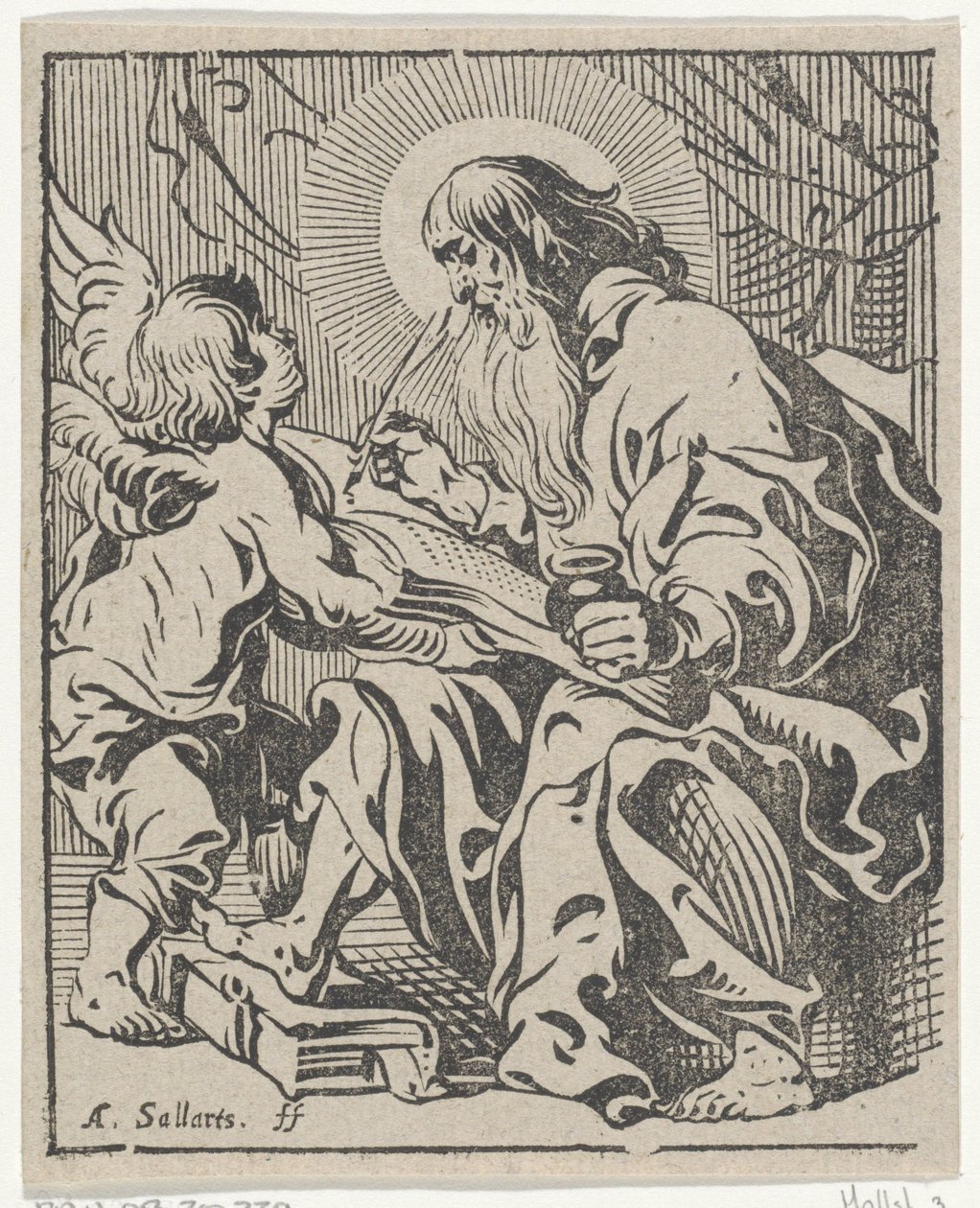 Matteüs de evangelist (De vier evangelisten) door Antoine Sallaert