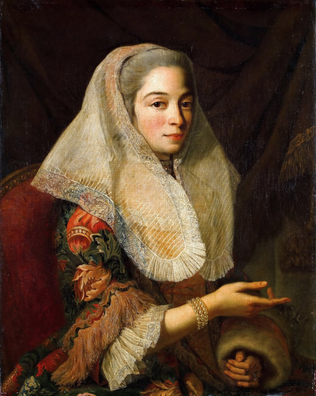 Portret van een jonge Maltese dame door Antoine de Favray