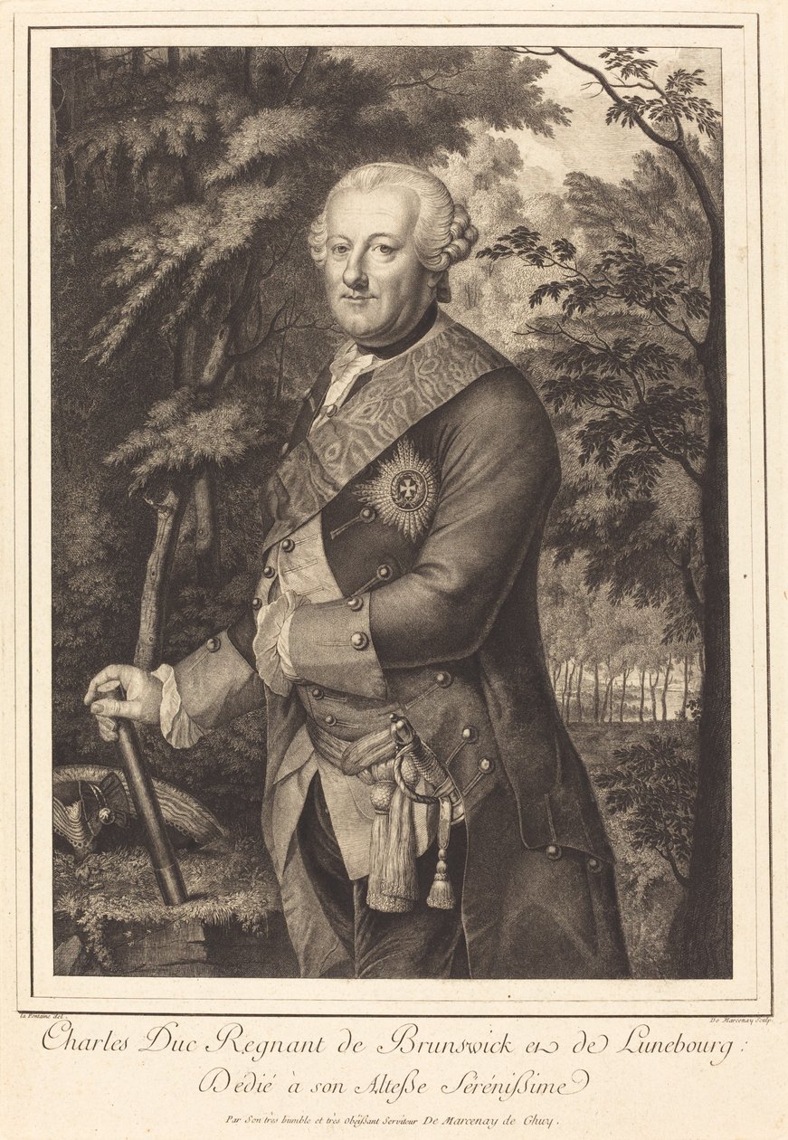 Karel Hertog Regerend van Brunswijk door Antoine de Marcenay