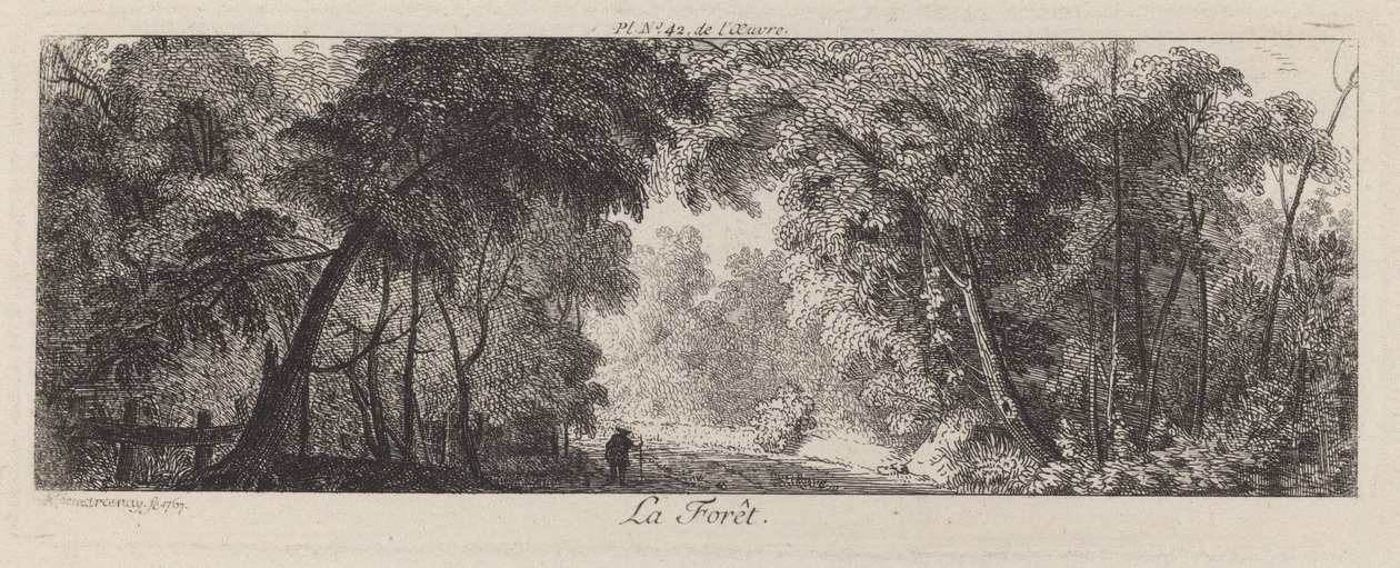 Het bos door Antoine de Marcenay de Ghuy