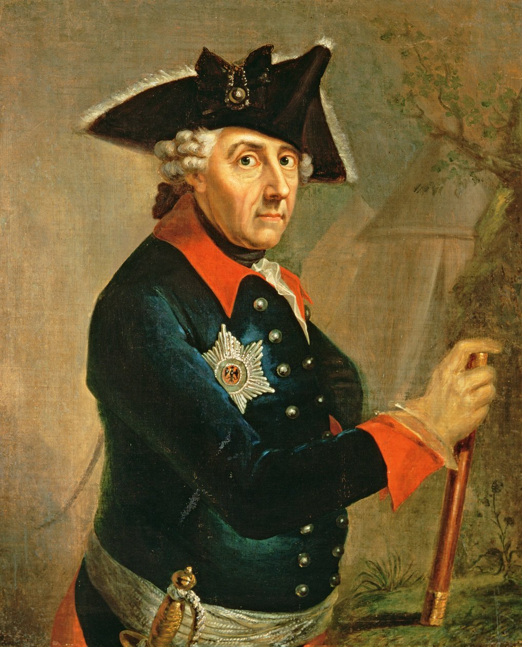 Frederik II de Grote van Pruisen, 1764 door Anton Graff
