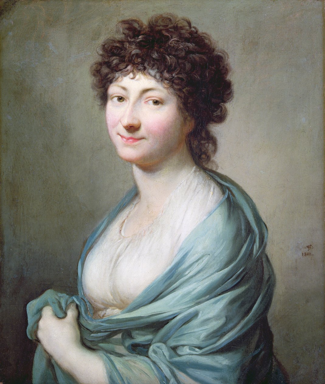 De Dochter: Portret van Caroline Susanne Graff (geb. 1781), 1801 door Anton Graff