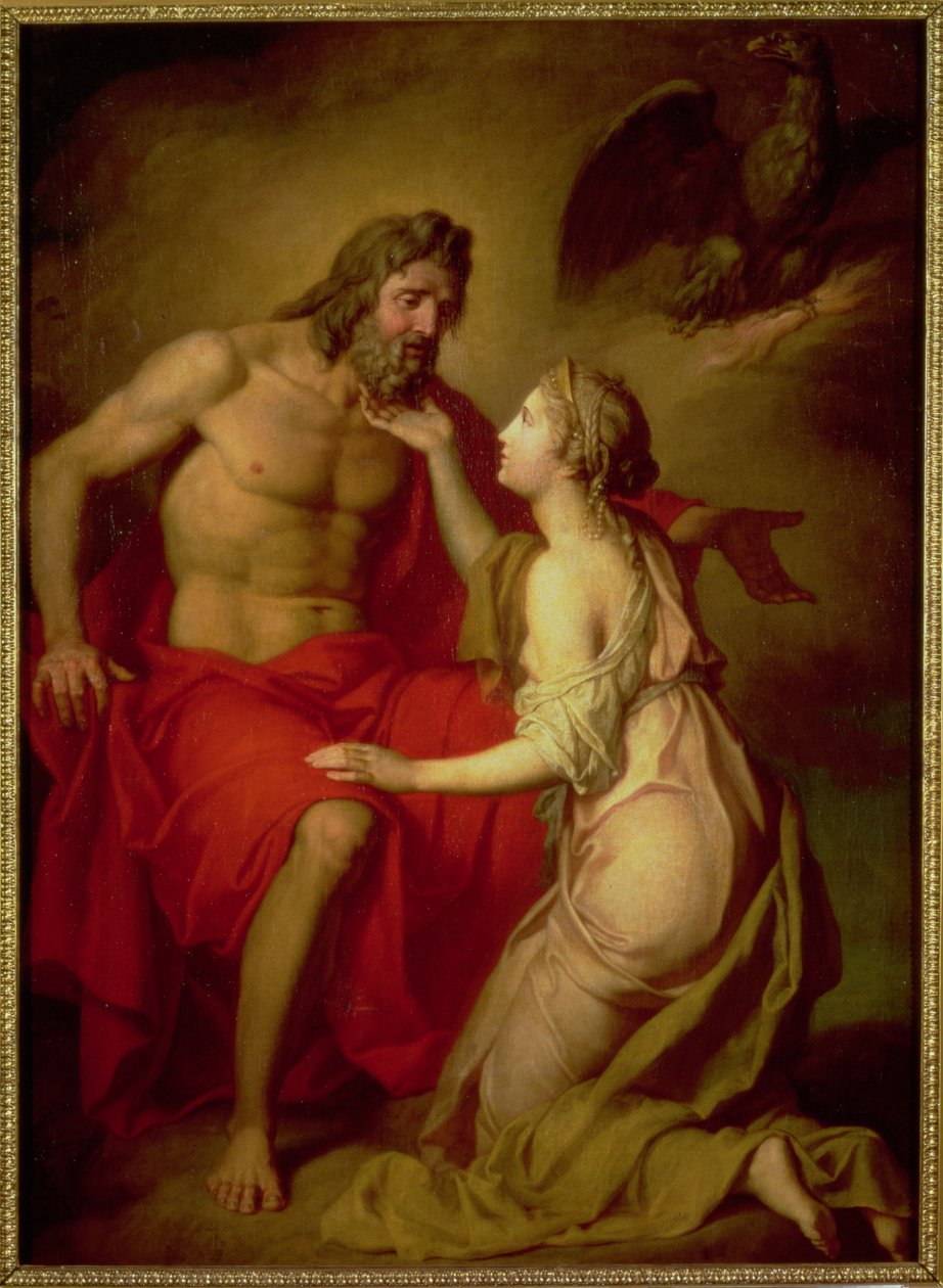 Zeus en Thetis, 1769 door Anton Pavlovich Losenko