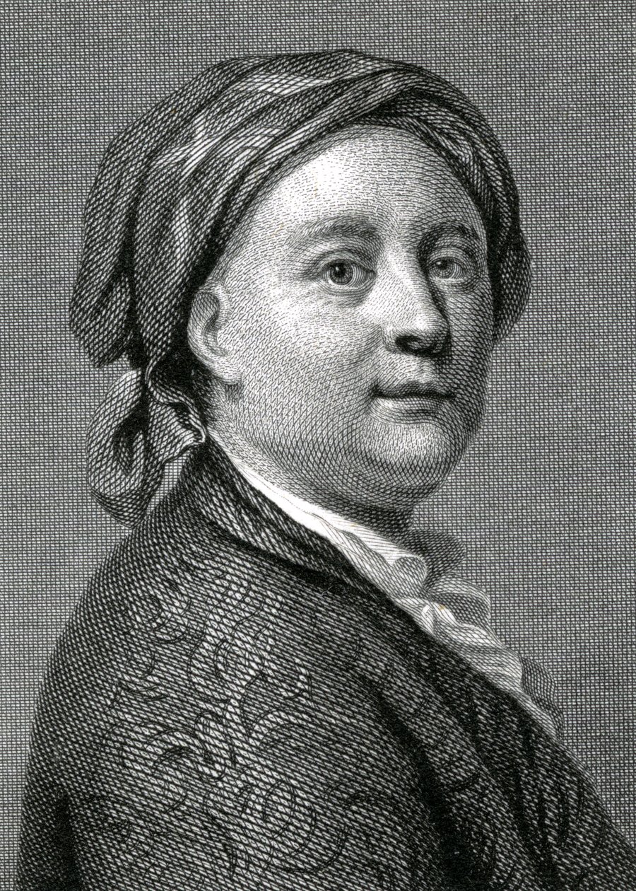 Richard Wilson (1714-82) gegraveerd door Charles Pye door Anton Raphael Mengs