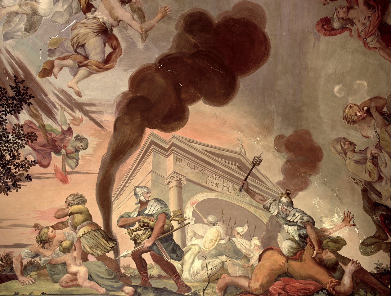 De Triomf van Vrede over Oorlog (detail) door Anton Agelo Bonifazi