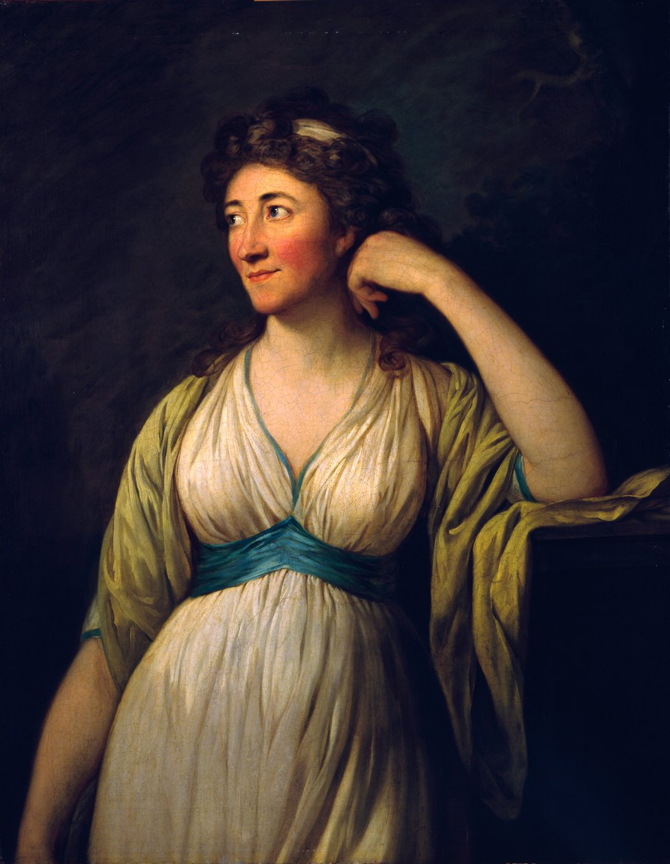 Portret van barones Elise von der Recke, rijksgravin von Meden door Anton Graff