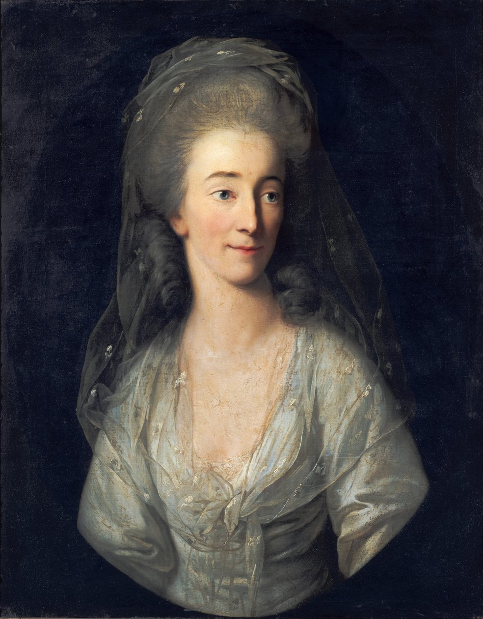 Portret van Johanna Isabella von Broizem door Anton Graff