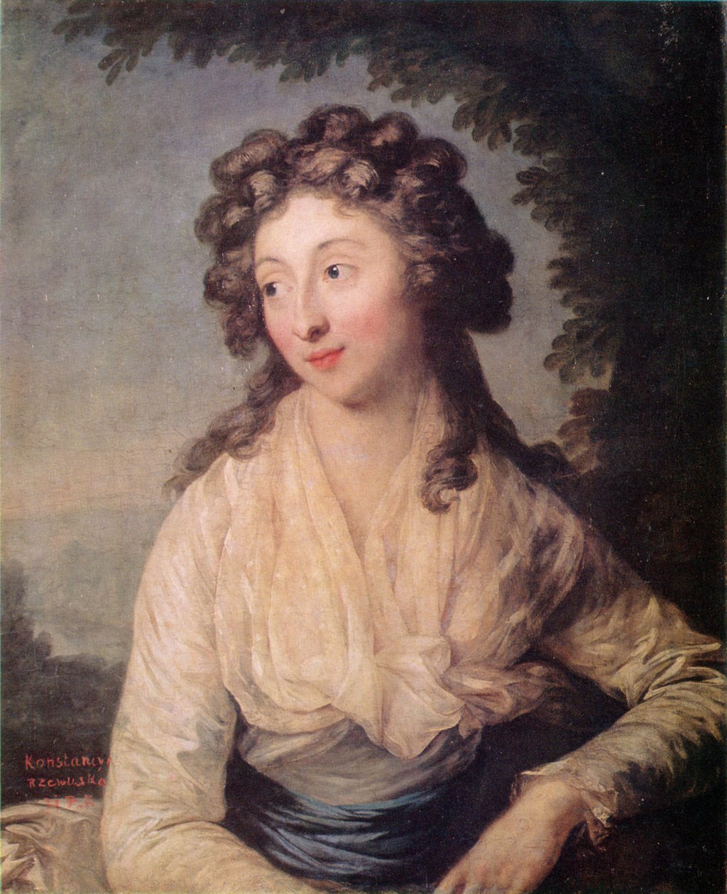 Portret van Konstancja Rzewuska door Anton Graff