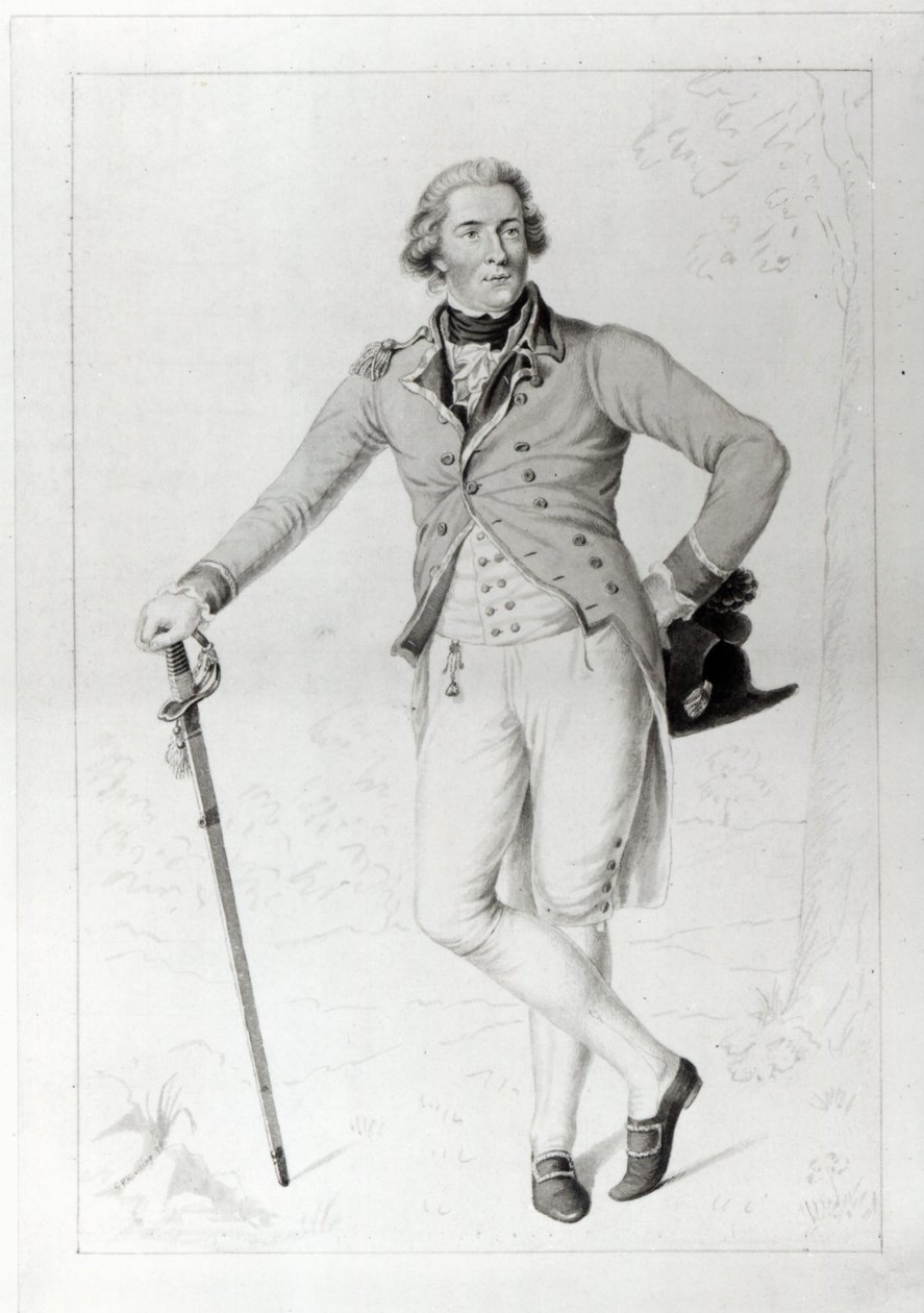 Thomas Bruce, 7e Graaf van Elgin, gegraveerd door George Perfect Harding, 1787 door Anton Graff
