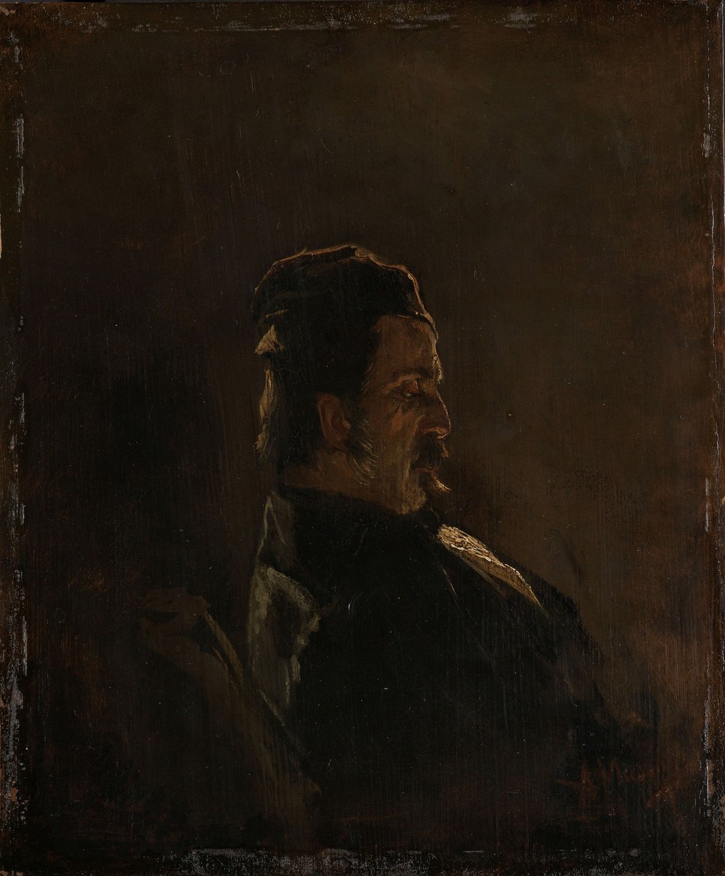 Portrait of Pieter Frederik van Os, Painter door Anton Mauve