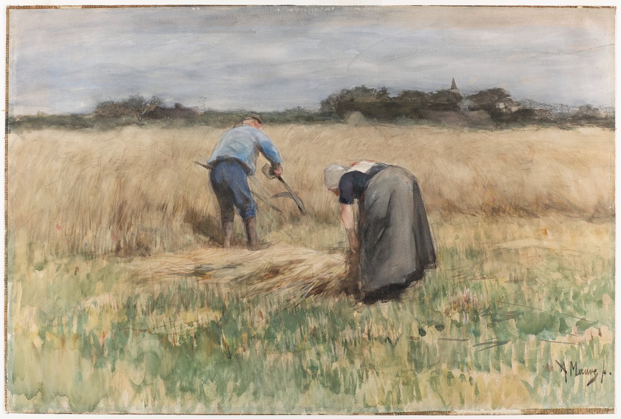 De oogst door Anton Mauve