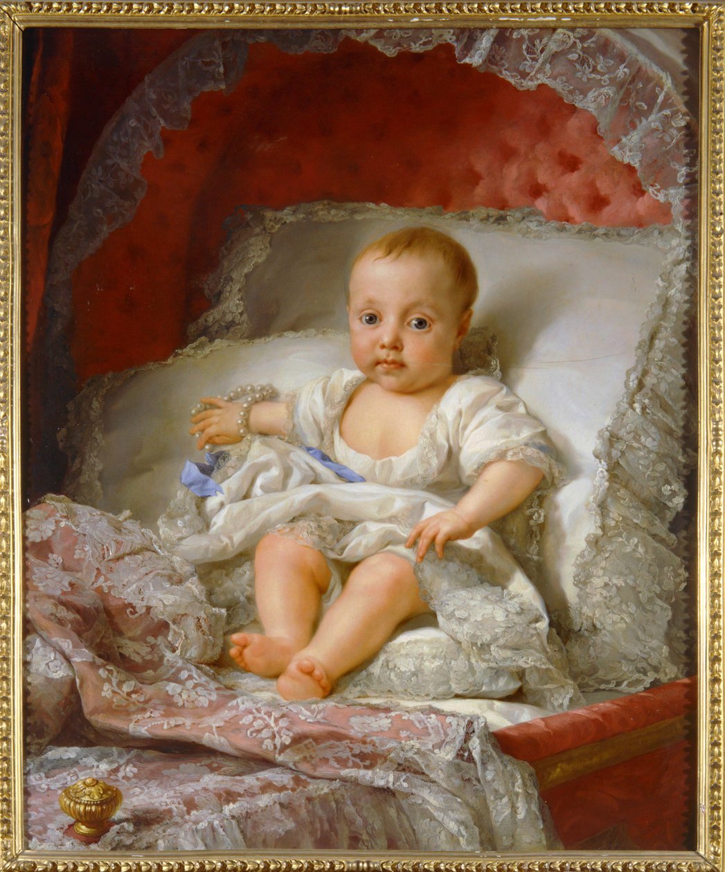 Infanta Carlota Joaquina Teresa van Spanje, koningin gemalin van Portugal ... door Anton Raphael Mengs