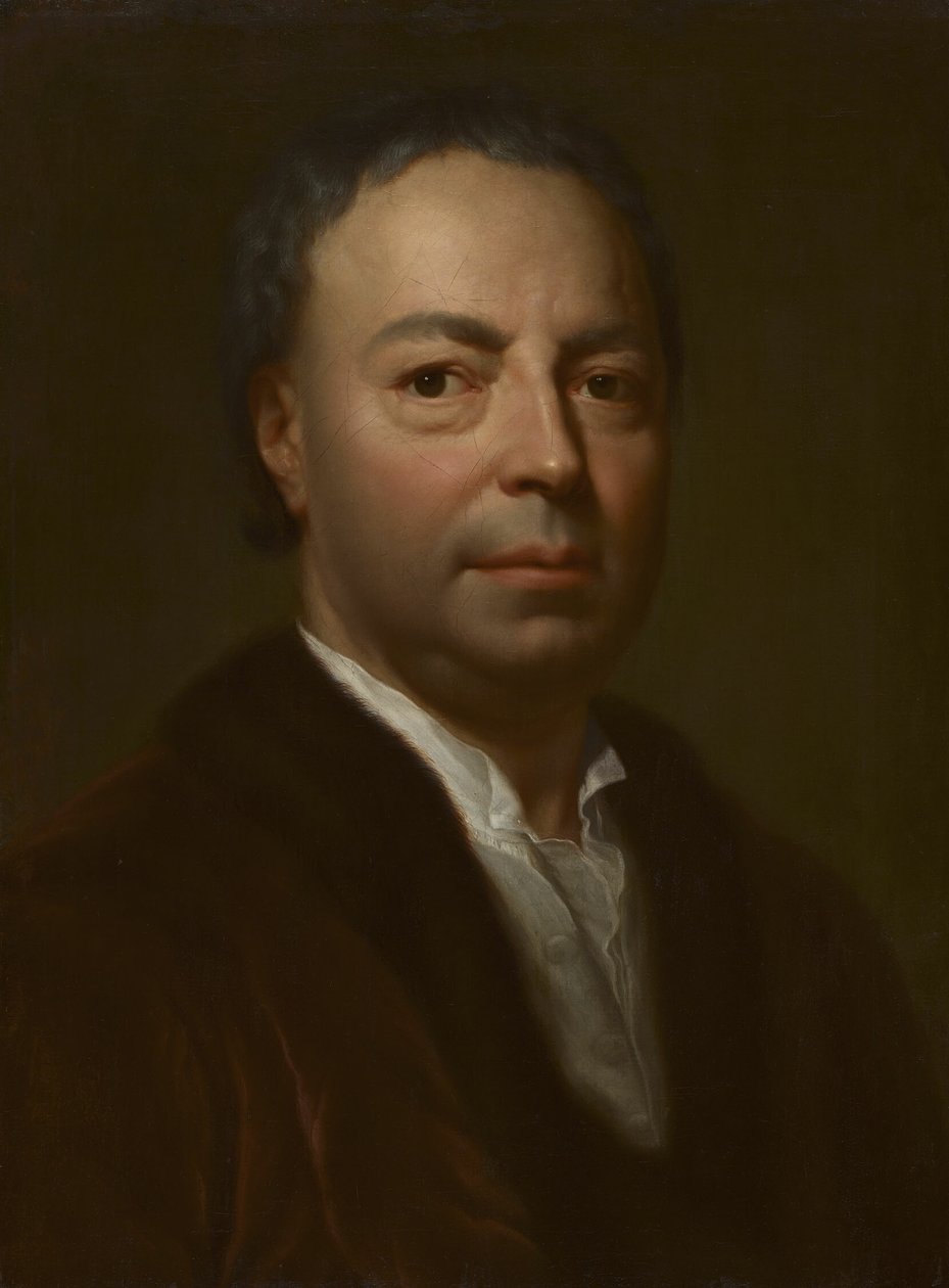 Portret van de vader van de kunstenaar, Ismael Mengs door Anton Raphael Mengs