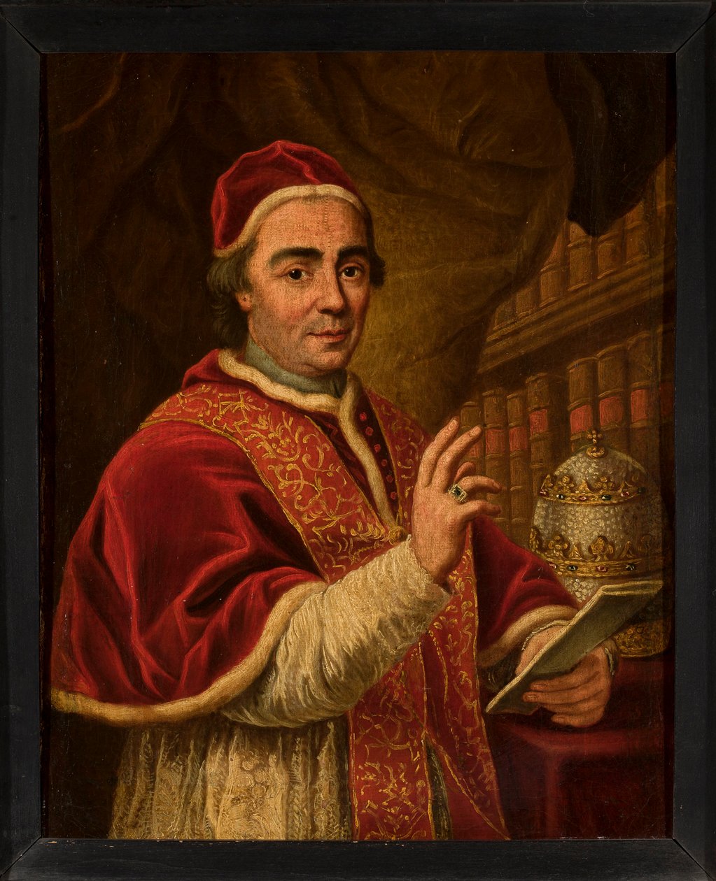Portret van paus Clemens XIII door Anton Raphael Mengs